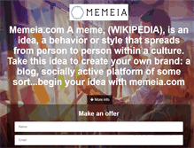 Tablet Screenshot of memeia.com